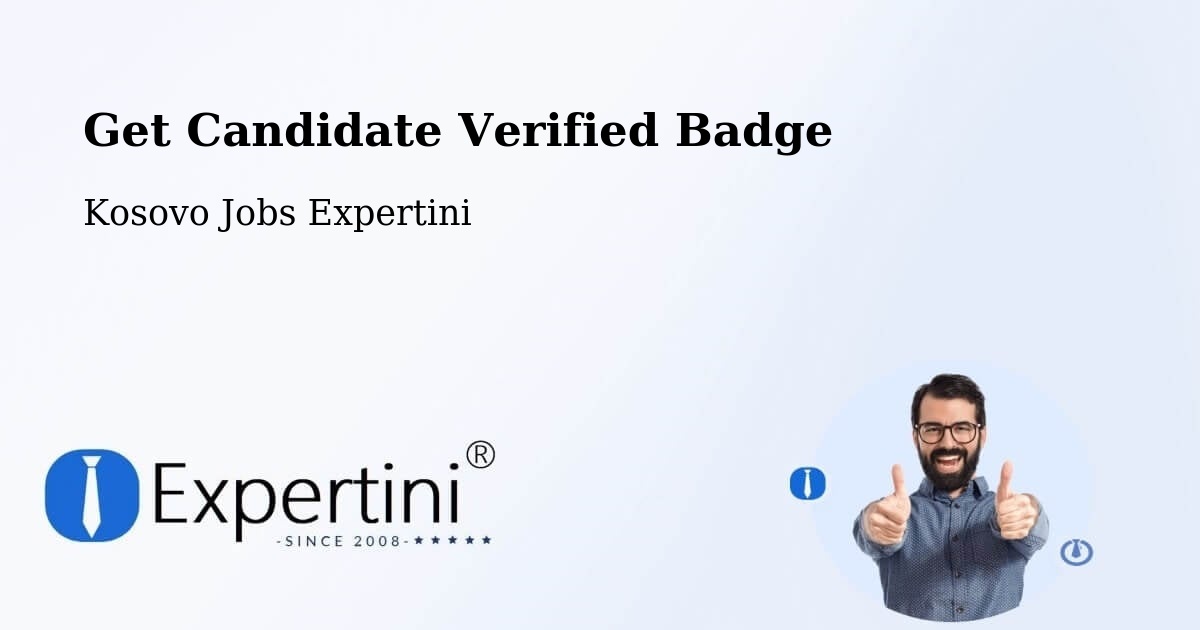 Get Candidate Verified Badge - Kosovo Jobs Expertini